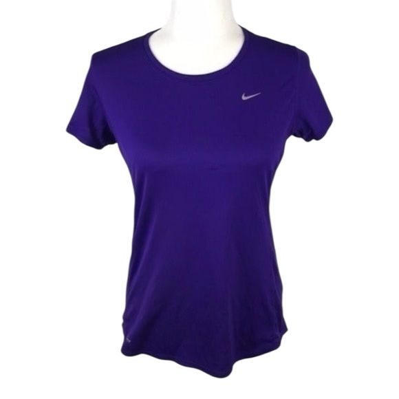 Nike Purple Dri-Fit Running Top Size M - Picture 1 of 5